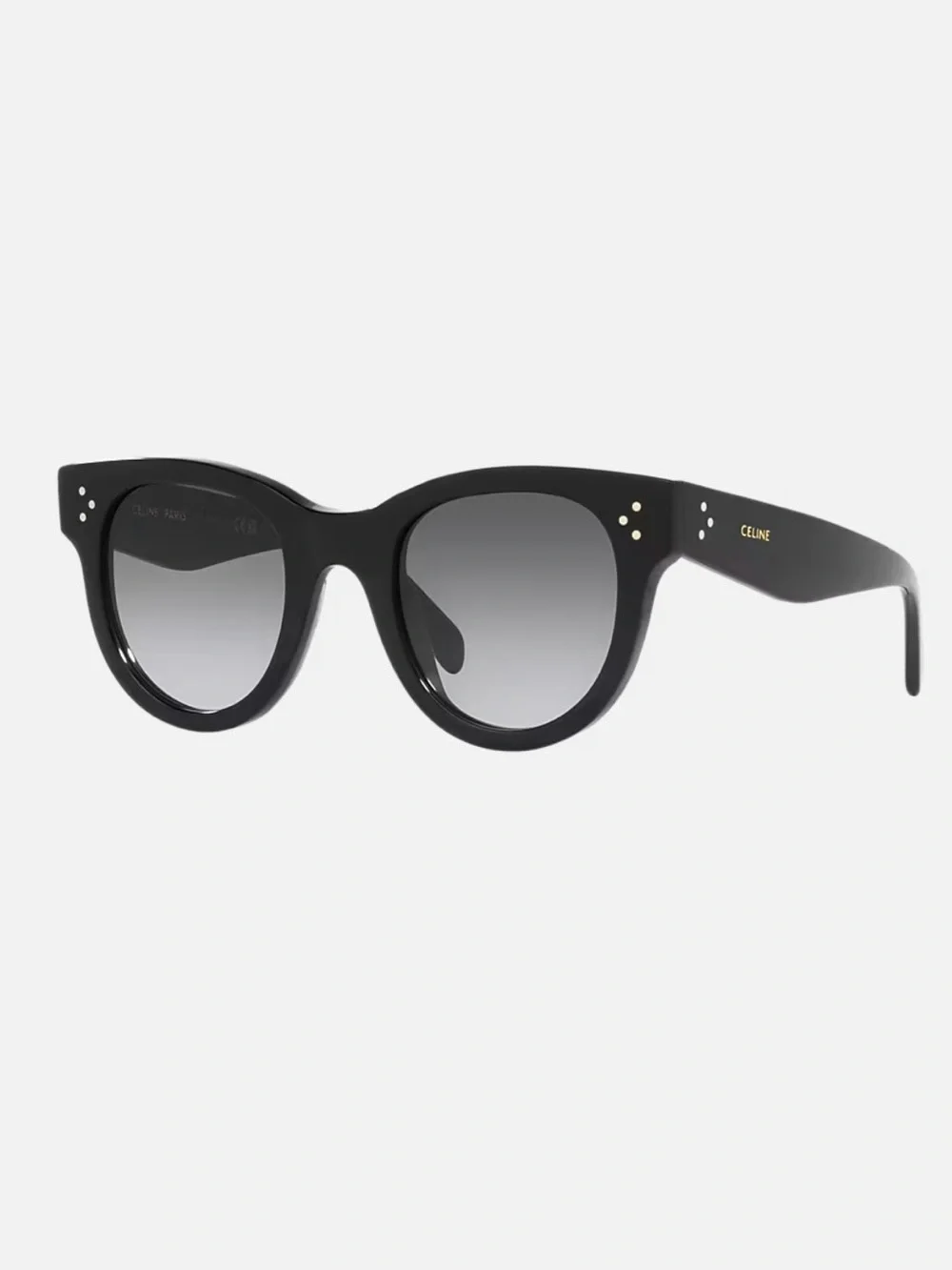 Celine Black Round Gradient Lens Sunglasses
